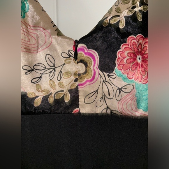 Vintage Joseph Ribkoff Floral Robe Bodycon Dress Sz 8 Orient Elegant Old Luxury - Picture 6 of 9